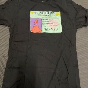 Nickelodeon Black Bikini Bottom License T-Shirt